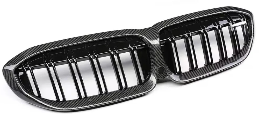 Carbon fiber and ABS front grilles for BMW G20 3 Series