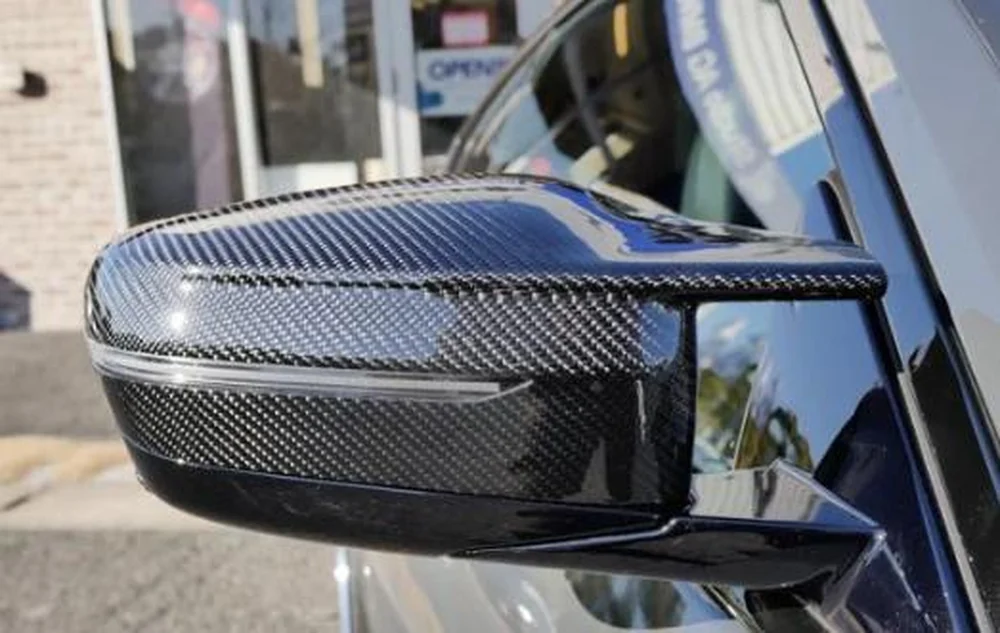 Carbon fiber mirror caps for BMW G20 3 Series