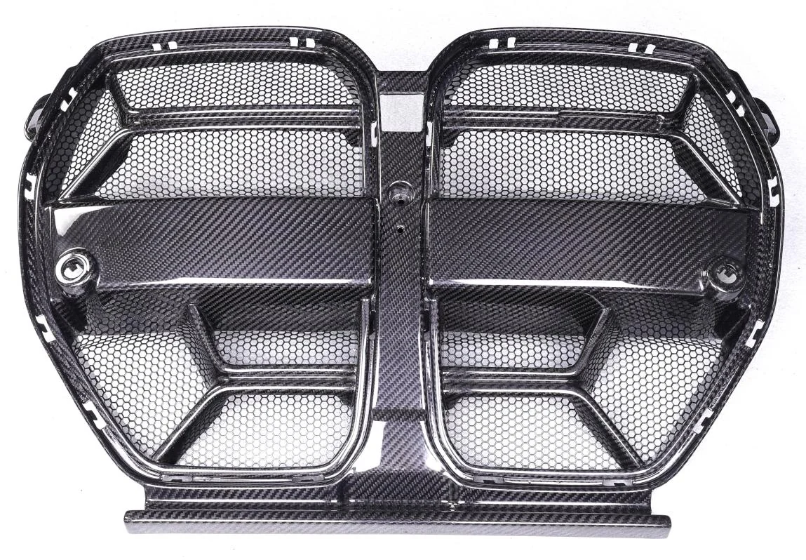 Dry carbon fiber front grilles for BMW G80 M3 and G82 M4