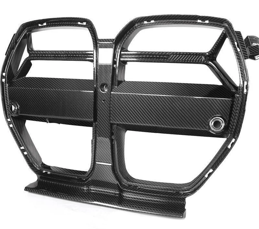 Dry carbon fiber front grilles for BMW G80 M3 and G82 M4