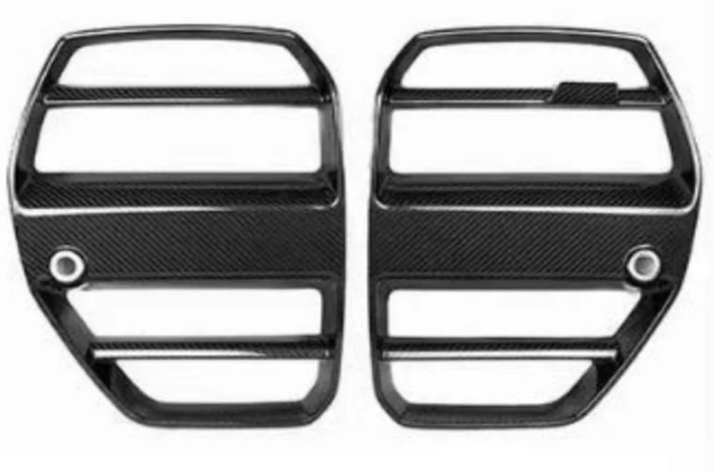Dry carbon fiber front grilles for BMW G80 M3 and G82 M4
