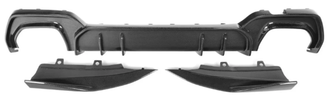 Carbon fiber rear diffuser for BMW G20 3 Series