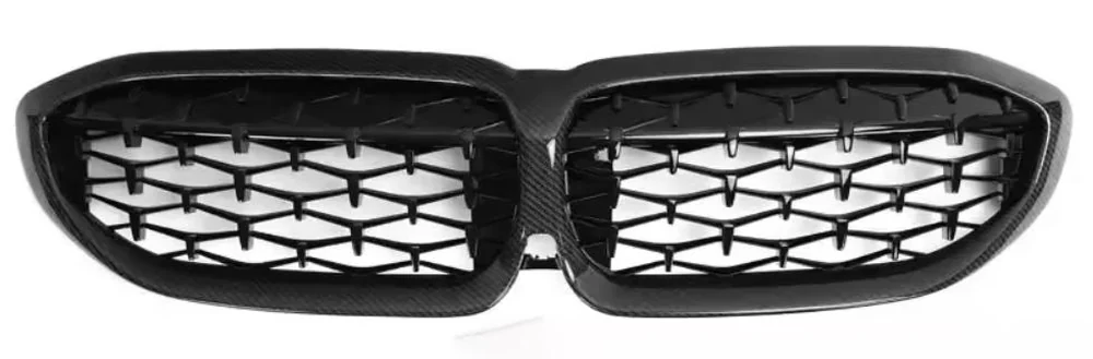 Gloss black front grilles for BMW G20 3 Series